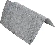 Felt Pouch Bedside Storage 2 Pack Felt Case Pockets Stylish and Functional Light Grey for Bedroom Living Room