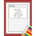 DEAR SANTA: MY CHRISTMAS WISH LIST: A PRIMARY COMPOSITION NOTEBOOK CUTE JOURNAL FILLED WITH BLANK LETTERS KIT FOR SANTA CLAUS, HOL