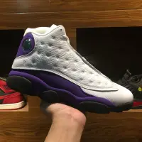 在飛比找Yahoo!奇摩拍賣優惠-Air Jordan 13 Retro Lakers 黑白紫