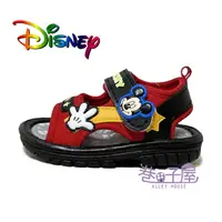 在飛比找樂天市場購物網優惠-DISNEY迪士尼 童款米奇黏貼啾啾涼鞋 叫叫鞋 BB鞋 [