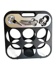 Mothers Day Gift Men's Republic 6 Bottle Wine Rack with 3 Wine Tools
