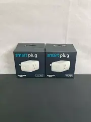 Amazon C2YY37 Single Socket 3 Prong Indoor Use WiFi Smart Plug For Alexa 2 Pack