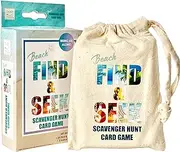 Hapinest Find and Seek Scavenger Hunt Outdoor Indoor Card Game for Kids, Beach Edition