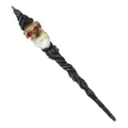 NEW Wizard Skull Resin Magic Wand 9.5" Collectible Fantasy Figurine