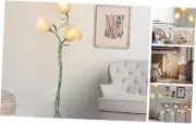 Flower Floor Lamp for Living Room, Tall Floor Reading lamp with Flexible Large