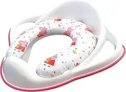 Peppa Pig Soft Padded Toilet Seat, White/Pink Portable Potty Detachable Cushion, Easy Wipe Cleaning Anti Stick Lightweight 18m+ Toddler, Max Weight 25kg