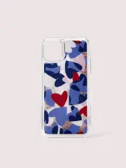 heart party liquid glitter iphone 11 pro max case