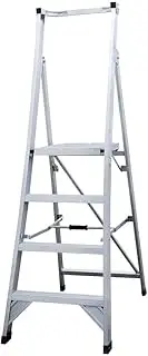 [Jinmao] Aluminium Platform 4-Steps Ladder, 150 kg Capacity, 1.2 Meter Length
