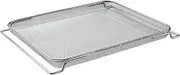 LIANXUE Stainless Steel Grill Basket Non-Stick Mesh Baking Net Air Fryer Tray Wire Rack Oven Replacement Accessories Rustproof Stainless Steel