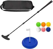 Two Way Golfs Putters With Golfs And Putting Disc Adjustable Length Kids Putters For Right/Left Handed Golfers