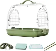Portable Bird Travel Cage, Clear Bird Carrier Backpack, Lightweight Transparent Bag, Sleek Design Sturdy Breathable, Cage for Parrots, Small, 27.5x22x24cm