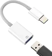 Lightning to USB Adapter OTG 3.0 for IPhone 14 13 12 Pro for IPad USB-A Female Connector for Apple Flash Drive Card Reader Data Transfer Keyboard Mouse Digital Camera Hub Accessory Memory Stick Dongle