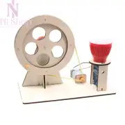 DIY Mini Hand Crank Generator Science Experiment Kit Education Model Toy For Kid