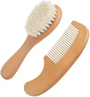 OSOLADY Newborn Hair Care Brush Set Comb Brush Double Sided for Boys and Girls