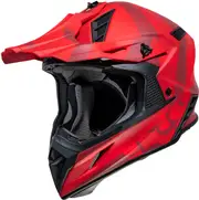 IXS 189 2.0, motocross helmet , color: Matt-Red , size: M
