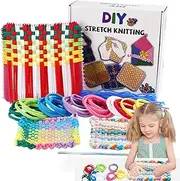 Potholder Loops,Weaving Loop Kit Toys | Interactive Fine Motor Skills Toys for 3+ Years Old Toddler Boys Girls Kids Children