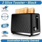 2 Slice Toaster 7 Setting Adjustable Browing Control Self-Centering - Black AU