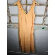 NWT VINCE Cloque lined Midi Dress In Sherbert ladies size Small