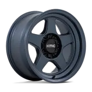17x8.5 KMC KM728 Lobo Metallic Blue Wheel 6x135 (-10mm)