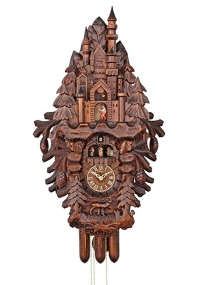 HerrZeit by Adolf Herr Cuckoo Clock - Bavarian Royal Castle AH 10/1 8TMT NEW