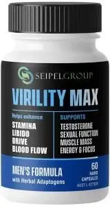 SEIPEL GROUP Virility Max Men's Formula with Herbal Adaptogens 60c