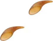 FRCOLOR 2pcs Gua Sha Massager Anti-aging Skincare Body Massage Face Massage Deep Tissue Massage Skin Care Tool Massage Tools Gua Sha Massage Kit Skin Care Gua Sha Resin Chocolate