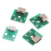 10Pcs Micro USB Jack Android Type-C Connector Charging Port PH2.0 Fixing Plate