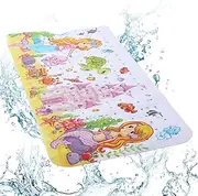 UKQRRTC Bath Mat, Non Slip Shower Mat with Suction Cups, Cute Cartoon Patterned Kids Bath Mat for Home Inside Shower Children Elderly (Style B)