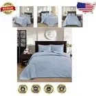 Bohemian-Inspired Quebec Bedspread Set - Reversible Damask Quilt for All Seasons