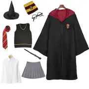 Hermione Granger Gryffindor Uniform Child Adult Harry Potter Same cosplay Stage Performance Costume Hogg Oates College Halloween Costume kids M