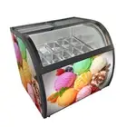 10 Tray Commercial Stainless Steel Ice Cream Gelato Popsicle Freezer