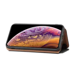 IPhone XS Max XR X 真皮革保護套翻蓋皮套外翻卡層收納手機套