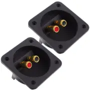 2 Pcs Speaker Box Wiring Cup Terminal Terminals Block Connector Parts