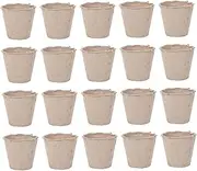 SEWOART 40pcs Pulp Cup Starter Pots Nursery Starters Pots Peat Pots Cultivation Cup Peat Pots for Tomato Plant Pots for Plants Peat Moss Cups Paper Pot Bulk Plant Pots