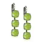 Earrings by Mariana Woman Charming Peridot Swarovski Crystals