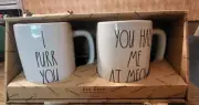 Rae Dunn Mug Set I Purr You You Had Me At Meow Cats Kittens Brand New B1030