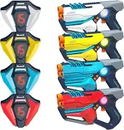 Laser Tag Set of 4 Laser Tag Gun with Vest for Teens and Adults Boys Girls Cool
