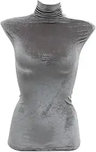 BELLIFFY Women Velour Mannequin Upper Body Cover Lightweight Reusable Fabric for Clothing Display Elegant Design for Fashion Stores and Events