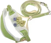 Small Dog Harness Leash Lightweight and Adjustable Pet Leash Breathable Material for Outdoor Use