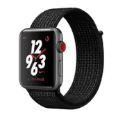 2Pcs Canvas Strap Replacement Bracelet Wristband For Iwatch 6 5 4 3 2 1 SE band - Black 38/40/41mm