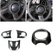 Carbon Fiber Steering Wheel Trim Frame Cover For Mini Cooper R55 R56 R57 (for: Mini)