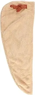 EPIGEIST Antler Shower Cap Quick Drying Hair Towel Wrap Coral Fleece Material Lightweight and Absorbent for Home Gym Travel Present for Women Fits
