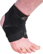 Thermoskin EXO Adjustable Ankle Wrap, Black, OSFM