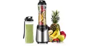 Portable Blenders Smoothie Makers BPA Free Travel Sports Bottles Countertop 300W