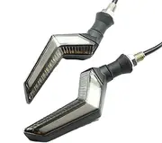 Daytime Running Lights - Waterproof Turn Signal Lights, Amber Direction Indicators | Motorbike Blinkers, High Visibility Motorcycle Indicator Lamps, Motorcycle Turn Lights Indicators for Mot