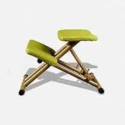 Home Work Chair Ergonomically Designed Kneeling Chair Green Fabric Cushion Modern Office Computer Chair Ergonomic Posture Knee Chair Design