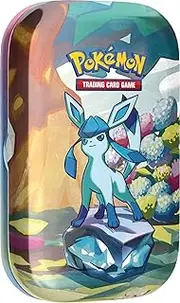 Pokémon TCG: Scarlet & Violet—Prismatic Evolutions Mini Tin – Glaceon (2 Booster Packs & 1 Coin)