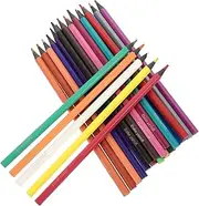 GARVALON 24pcs Pre Sharpened Pencils for Portable Drawing Pencils Bright Colors for Artistic Development and Creative Fun for School and Home Use