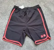 Uniqlo tennis shorts Sz L dark brown/maroon/red Federer