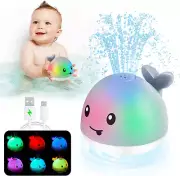 【2024 Upgraded】Baby Bath Toys, Toddler Bath Toys for Kids Ages 1-3, Light up Wha